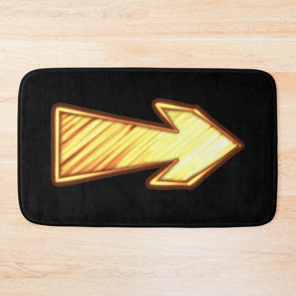 Item preview, Bright yellow arrow graphic pointing right with a textured finish and contrasting outline in a dynamic design designed and sold by Ms. Iryna.