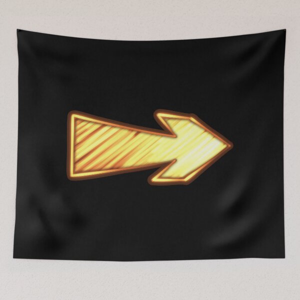 Item preview, Bright yellow arrow graphic pointing right with a textured finish and contrasting outline in a dynamic design designed and sold by Ms. Iryna.