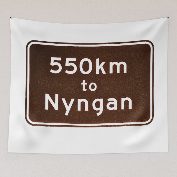 Item preview, Australia Nyngan sign shirt 550km to Nyngan gift designed and sold by SharpDigiDesign.