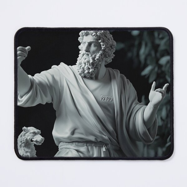 Item preview, Zeus Statue with Lion - Modern Twist	 designed and sold by weirdfishes123.