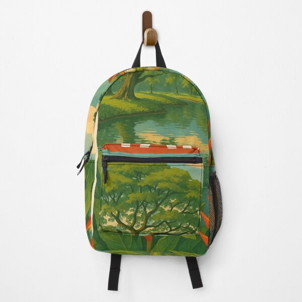 Item preview, Scenic Taiping Malaysia with Colonial Mansion and Heliconias designed and sold by Aryabek.