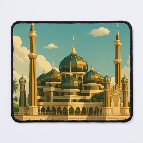 Item preview, Crystal Mosque in Kuala Terengganu Malaysia with River View designed and sold by Aryabek.
