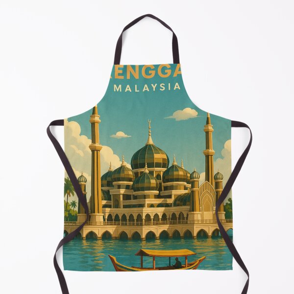 Item preview, Crystal Mosque in Kuala Terengganu Malaysia with River View designed and sold by Aryabek.