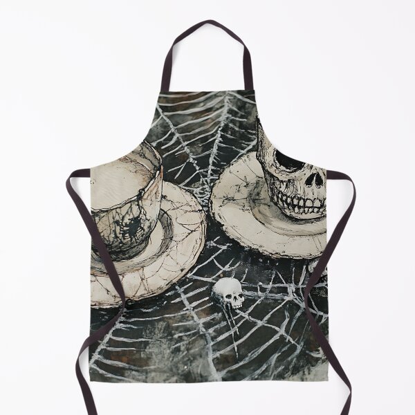 Item preview, Spooky Cutie: Skeleton Teacups Cobweb Picnic designed and sold by bapupa.