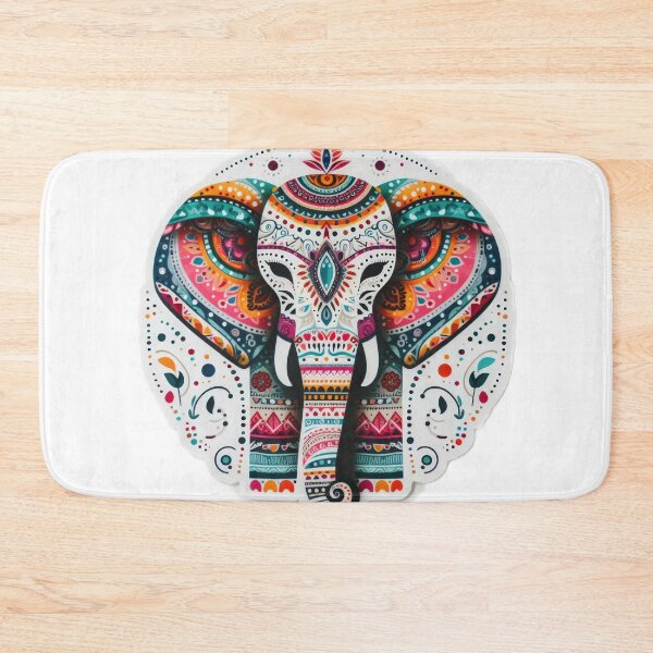 Item preview, boho colored elephant floral sticke ,boho style,Bohemian,Bloom Boom,Spring,ethnic designed and sold by Expressions-Sel.