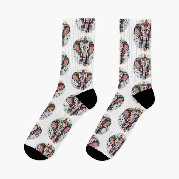 Item preview, boho colored elephant floral sticke ,boho style,Bohemian,Bloom Boom,Spring,ethnic designed and sold by Expressions-Sel.