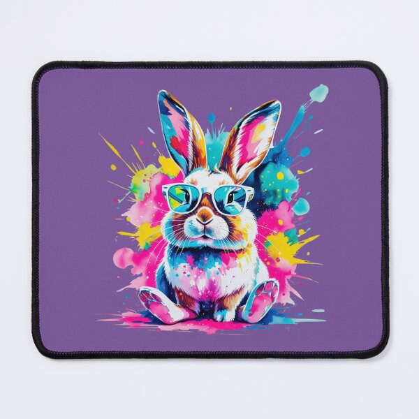 Item preview, Colorful stylish bunny with sunglasses - Cool Rabbit designed and sold by PangJing.