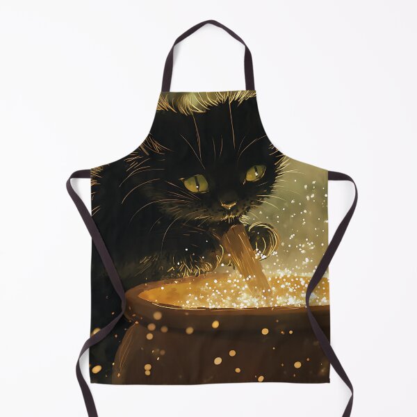 Item preview, Spooky Cutie: Cute Black Cat Witch Familiar designed and sold by bapupa.