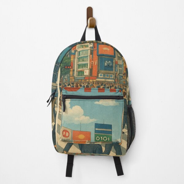 Item preview, Shibuya Crossing Tokyo with Urban Crowd and Iconic Architecture designed and sold by Aryabek.