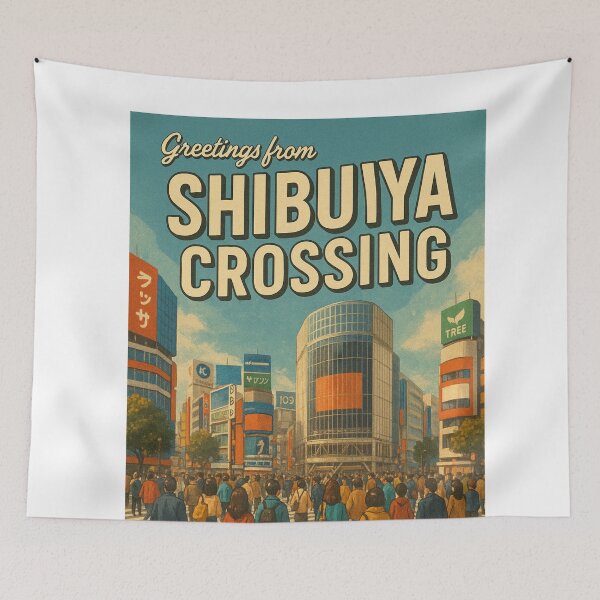 Item preview, Greetings from Shibuya Crossing Tokyo Japan designed and sold by Aryabek.