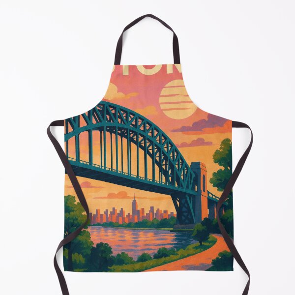 Item preview, Astoria New York Sunset with Hell Gate Bridge designed and sold by Aryabek.