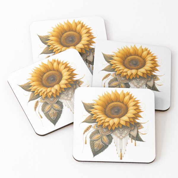 Item preview, boho sunflower flower floral sticke ,boho style,Bohemian,Bloom Boom,Spring,ethnic designed and sold by Expressions-Sel.