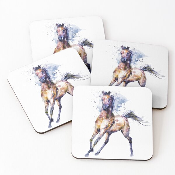 Item preview, Dynamic Arabian Horse Watercolor designed and sold by caracatita75.
