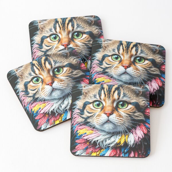 Item preview, Artistic cat designed and sold by QuanntixArt.