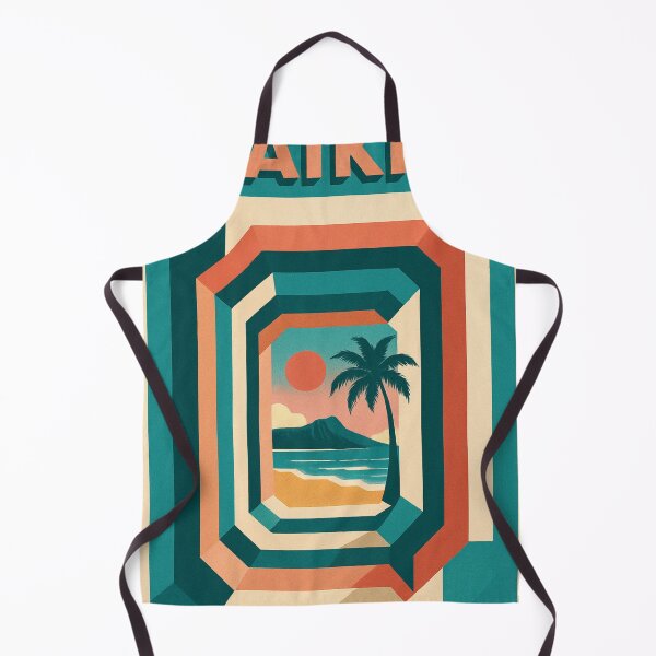 Item preview, Waikiki Retro Tunnel View with Diamond Head and Sunset designed and sold by Aryabek.