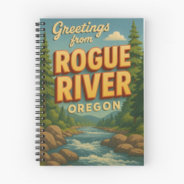 Item preview, Greetings from Rogue River Oregon with Forest Rapids designed and sold by Aryabek.