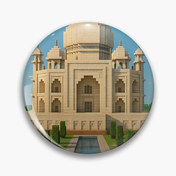 Item preview, Taj Mahal Minecraft-Inspired Blocky Architecture Art designed and sold by Aryabek.