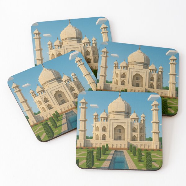 Item preview, Taj Mahal Minecraft-Inspired Blocky Architecture Art designed and sold by Aryabek.