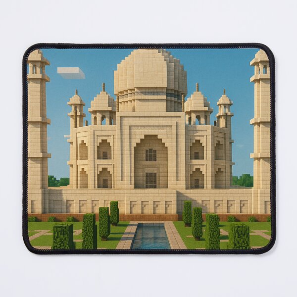 Item preview, Taj Mahal Minecraft-Inspired Blocky Architecture Art designed and sold by Aryabek.