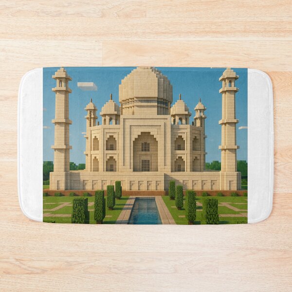 Item preview, Taj Mahal Minecraft-Inspired Blocky Architecture Art designed and sold by Aryabek.