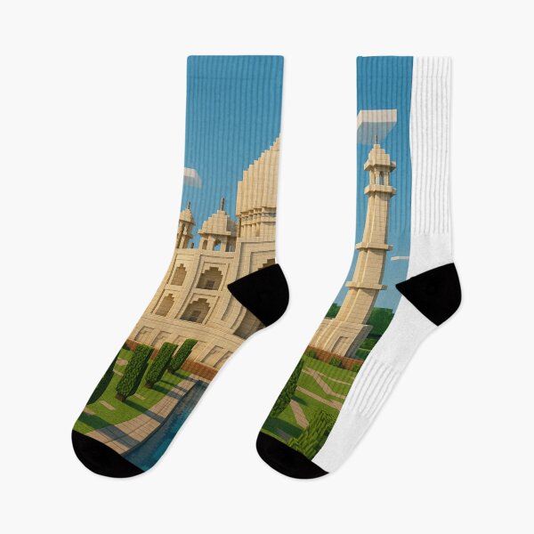 Item preview, Taj Mahal Minecraft-Inspired Blocky Architecture Art designed and sold by Aryabek.