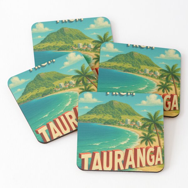 Item preview, Tauranga New Zealand Coastline with Mount Maunganui designed and sold by Aryabek.