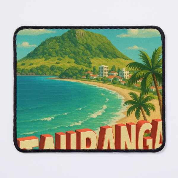 Item preview, Tauranga New Zealand Coastline with Mount Maunganui designed and sold by Aryabek.
