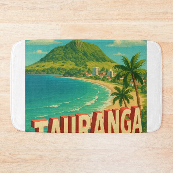 Item preview, Tauranga New Zealand Coastline with Mount Maunganui designed and sold by Aryabek.