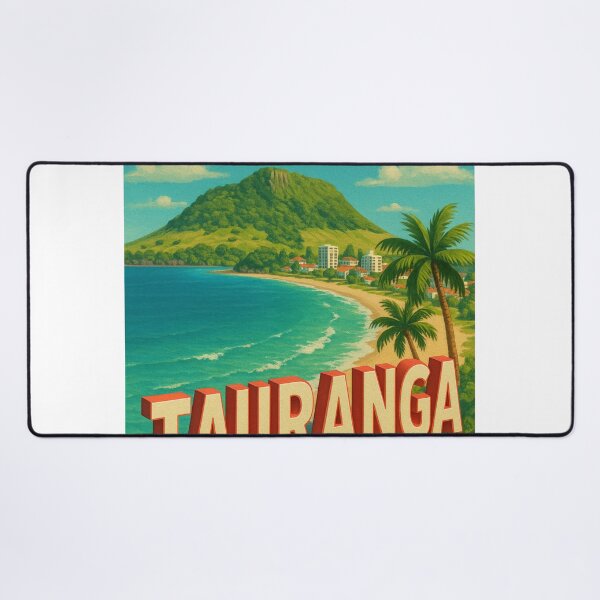 Item preview, Tauranga New Zealand Coastline with Mount Maunganui designed and sold by Aryabek.