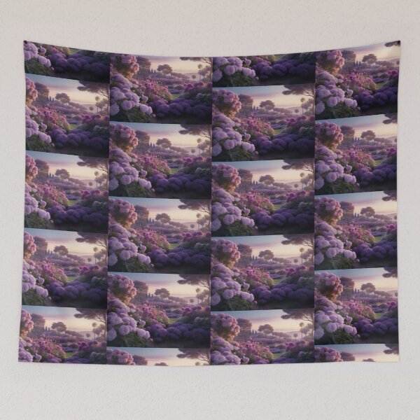 Item preview, Serenity Over the Mesmerizing Violet Hills designed and sold by KilianSzmid.