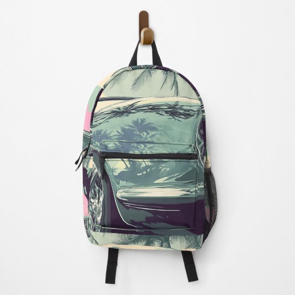 Item preview, Synthwave: Neon Palm Car Reflection designed and sold by bapupa.