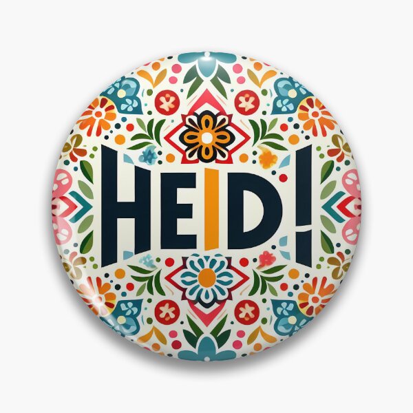Item preview, Scandinavian Folk Art Cute Colourful HEIDI Pattern by heidiannemorris © designed and sold by FOLK ART FUSION by heidiannemorris.