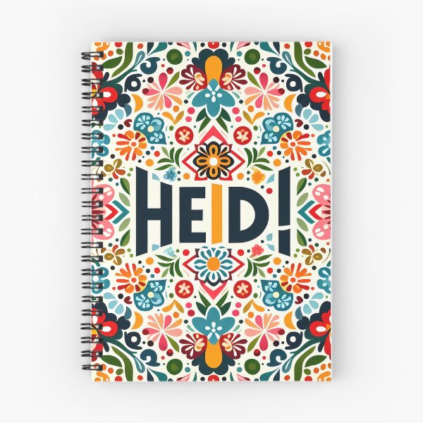 Item preview, Scandinavian Folk Art Cute Colourful HEIDI Pattern by heidiannemorris © designed and sold by FOLK ART FUSION by heidiannemorris.