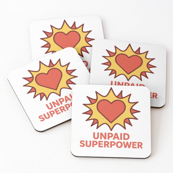 Item preview, Unpaid Superpower Heart Burst | Volunteer Power Pop-Art Illustration designed and sold by Tarn.