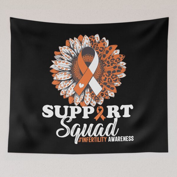 Item preview, Infertility Awareness Shirt – IVF Warrior Tee – Orange Ribbon Support Shirt – Infertility Fighter Top – Infertility Week T-Shirt designed and sold by BellaFShop.