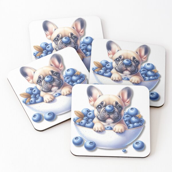 Item preview, Cute Blueberry Frenchie designed and sold by wongacreations.