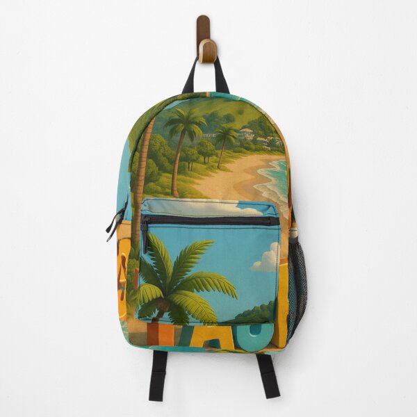 Item preview, Tauranga New Zealand Beach with Mount Maunganui and Palm Trees designed and sold by Places On Earth.