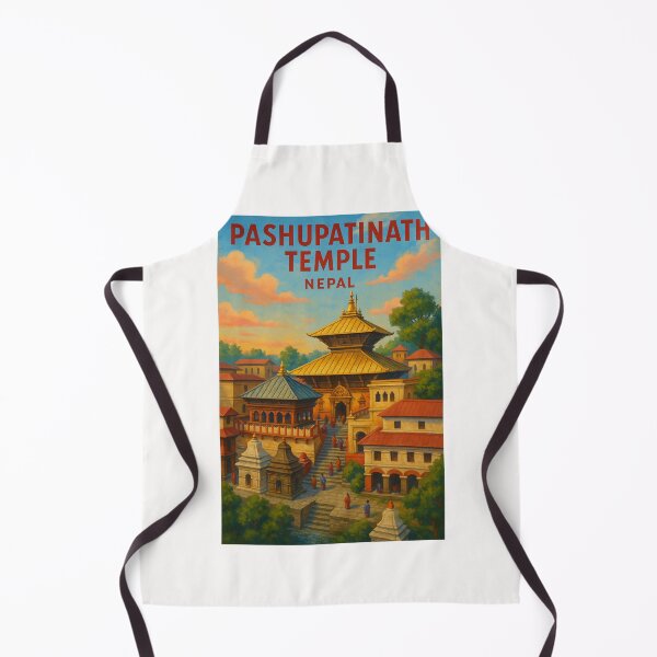 Item preview, Pashupatinath Temple in Kathmandu Nepal with Golden Roofs designed and sold by Places On Earth.