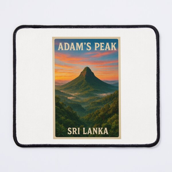 Item preview, Adam’s Peak Sri Lanka at Sunset with Forested Slopes designed and sold by Places On Earth.