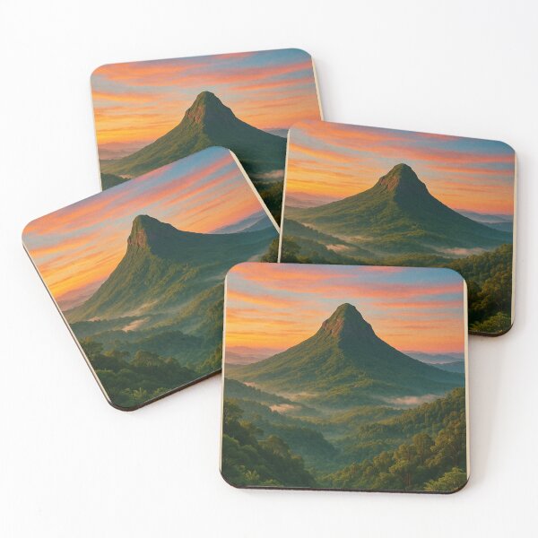 Item preview, Adam’s Peak Sri Lanka at Sunset with Forested Slopes designed and sold by Places On Earth.