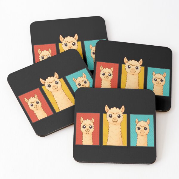 Item preview, Colorful Alpaca Gang – Fluffy Alpacas Design designed and sold by LazyBlackSheep.