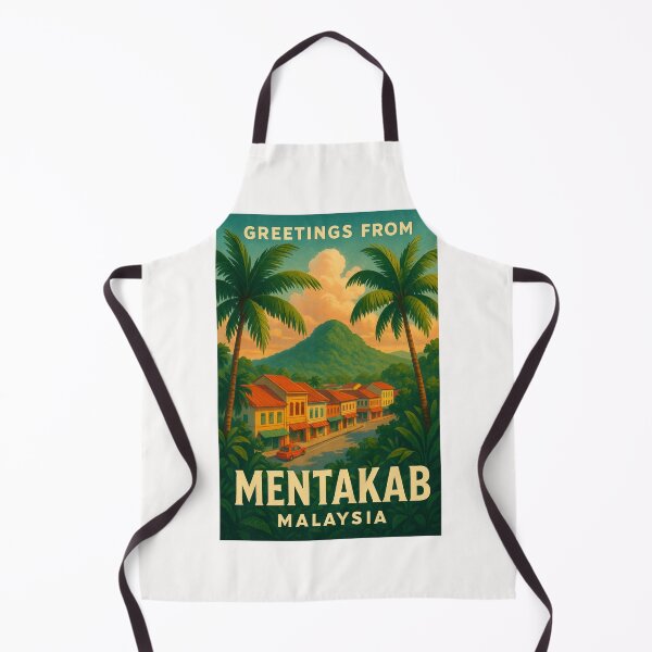 Item preview, Mentakab Malaysia Shophouses and Jungle Hills at Sunset designed and sold by Places On Earth.