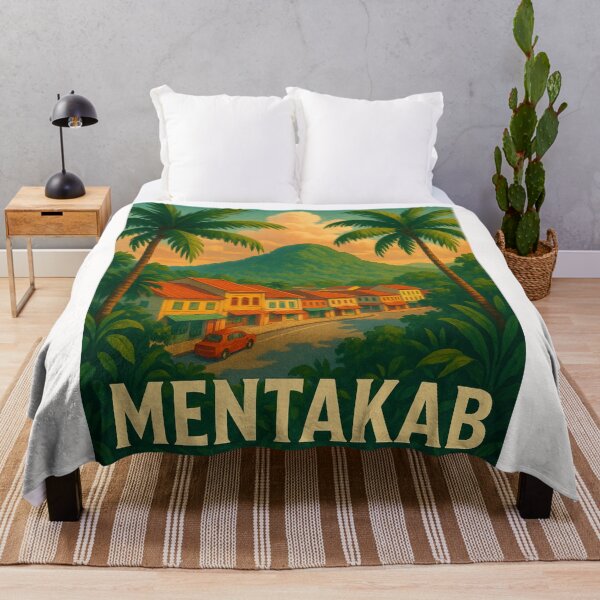 Item preview, Mentakab Malaysia Shophouses and Jungle Hills at Sunset designed and sold by Places On Earth.