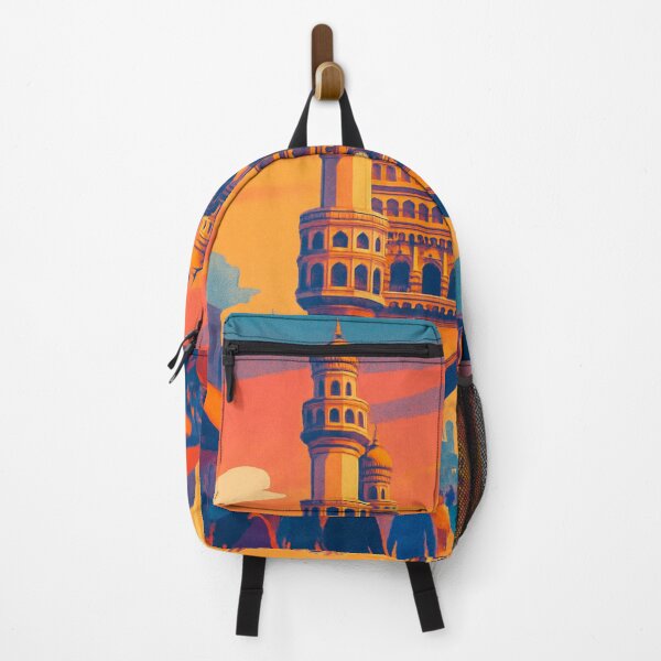 Item preview, Charminar Hyderabad India with Bustling Market at Sunset designed and sold by Places On Earth.
