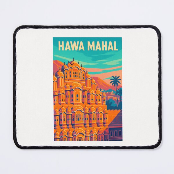 Item preview, Charminar India with Fiery Sky and Bold Mughal Architecture designed and sold by Places On Earth.
