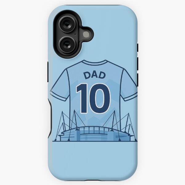 Item preview, Dad 10 – Manchester Sky Blue Shirt with Stadium | Father’s Day Football Gift designed and sold by Final Whistle Art.