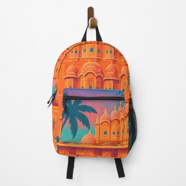 Item preview, Hawa Mahal Jaipur India with Pink Facade and Arched Windows designed and sold by Places On Earth.
