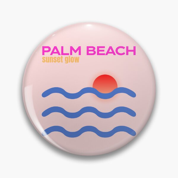 Artikelvorschau, Palm Beach Sunset Glow – Ästhetische Sommerstimmung entworfen und verkauft von ChromaVibez.