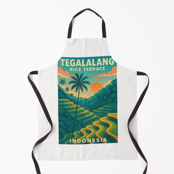 Item preview, Tegalalang Rice Terrace Bali with Sunset Sky and Palm Trees designed and sold by Places On Earth.