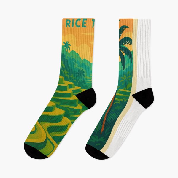 Item preview, Tegalalang Rice Fields in Ubud Bali with Farmer and Tropical Forest designed and sold by Places On Earth.